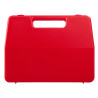 Valise plastique BAGACASE Gaggione Rétro L01 coloris rouge vue de face