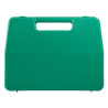 Valise plastique BAGACASE Gaggione Rétro L01 coloris vert vue de face