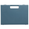Valise plastique BAGACASE Gaggione Rétro C01 coloris bleu gris vue de face