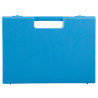 Valise plastique BAGACASE Gaggione Rétro C01 coloris bleu vue de face