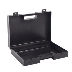 Valise plastique BAGACASE Gaggione Rétro C01 coloris noir ouverte