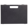 Valise plastique BAGACASE Gaggione Rétro C01 coloris noir vue de face