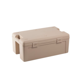 Valise plastique BAGACASE Gaggione Rétro B02 coloris beige