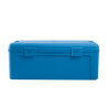 Valise plastique BAGACASE Gaggione Rétro B02 coloris bleu vue de face