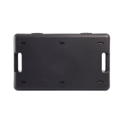 Valise plastique BAGACASE Gaggione Rétro B02 coloris noir vue de derrière