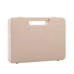 Valise plastique BAGACASE Gaggione Rétro S01 coloris beige