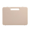 Valise plastique BAGACASE Gaggione Rétro S01 coloris beige vue de face