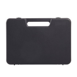 Valise plastique BAGACASE Gaggione Rétro S01 coloris noir vue de face