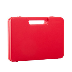 Valise plastique BAGACASE Gaggione Rétro S01 coloris rouge