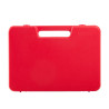 Valise plastique BAGACASE Gaggione Rétro S01 coloris rouge vue de face