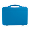 Valise plastique BAGACASE Gaggione Casual T06 coloris bleu vue de face