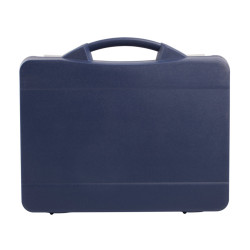 Valise plastique BAGACASE Gaggione Casual T06 coloris bleu marine vue de face