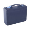 Valise plastique BAGACASE Gaggione Casual T06 coloris bleu marine fermoirs bleu pastel
