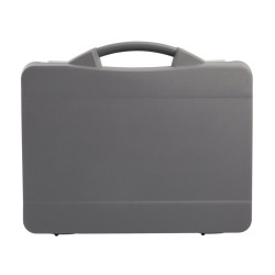 Valise plastique BAGACASE Gaggione Casual T06 coloris gris vue de face