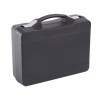 Valise plastique BAGACASE Gaggione Casual T06 coloris noir fermoirs gris clair