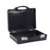 Valise plastique BAGACASE Gaggione Casual T06 coloris noir ouverte