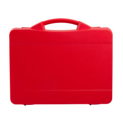 Valise plastique BAGACASE Gaggione Casual T06 coloris rouge vue de face