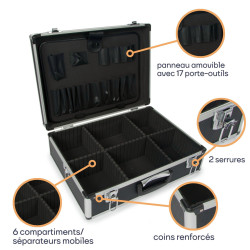Valise aluminium BAGACASE VLM19-1 avec ses caractéristiques