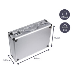 Dimensions de la Valise aluminium BAGACASE VLM19-18