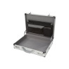 Valise aluminium BAGACASE VLM19-18 ouverte avec le détail des compartiments