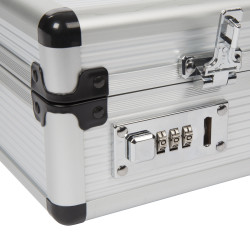Valise aluminium BAGACASE VLM19-18 zoom sur la coque alu
