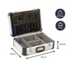 Dimensions de la valise aluminium BAGACASE VLM19-3