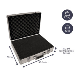 Dimensions de la Valise aluminium BAGACASE VLM19-42A