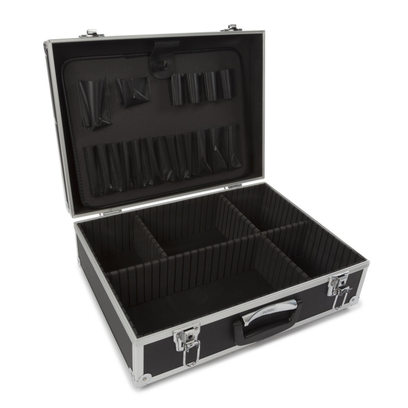 Valise aluminium noire BAGACASE VLM19-N
