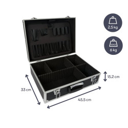 Dimensions de la Valise aluminium noire BAGACASE VLM19-N