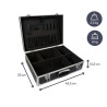 Dimensions de la Valise aluminium noire BAGACASE VLM19-N
