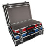 Set de 3 valises aluminium BAGACASE VLM20-3, valises ouvertes