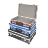 Set de 3 valises aluminium BAGACASE VLM20-3 vue de profil