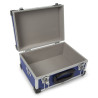 Valise aluminium BAGACASE VLM21 coloris bleu ouverte