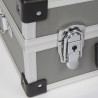 Set de 3 valises aluminium BAGACASE VLM26-3 zoom sur la coque grise
