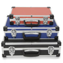 Set de 3 valises aluminium BAGACASE VLM26-3, valises fermées