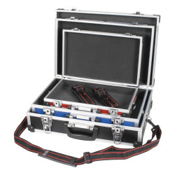 Set de 3 valises aluminium BAGACASE VLM26-3 ouvert