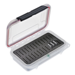 Valise plastique étanche BAGAMAX PNR-001 transparente ouverte avec mousse et outils