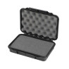 Valise plastique étanche BAGAMAX PNR-002 coloris noir de profil avec mousse prédécoupée