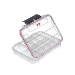Valise plastique étanche BAGAMAX PNR-002 transparente ouverte vue de derrière