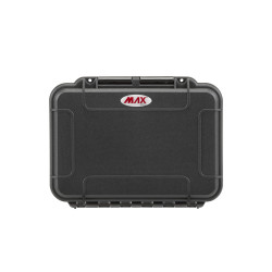 Valise plastique étanche BAGAMAX PNR-002 fermée coloris noir debout