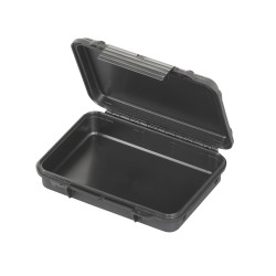 Valise plastique étanche BAGAMAX PNR-002 coloris noir ouverte et vide