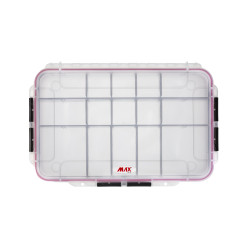 Valise plastique étanche BAGAMAX PNR-003 fermée et transparente vue de face