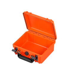 Valise étanche militaire BAGAMAX PNR-235TM105 coloris orange ouverte et vide