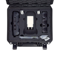 Valise étanche militaire BAGAMAX PNR-235TM155 coloris noir exemple aménagement mousse