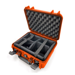 Valise étanche BAGAMAX PNR-300 coloris orange avec diviseurs rembourrés