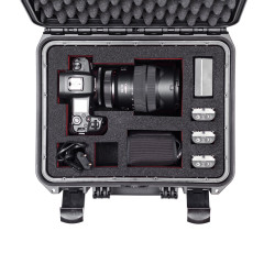 Valise étanche BAGAMAX PNR-300 coloris noir exemple aménagement