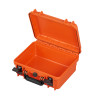 Valise étanche BAGAMAX PNR-300 coloris orange vide et ouverte