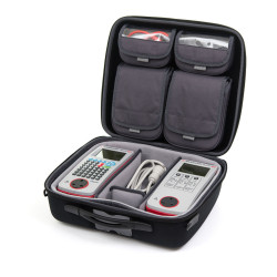 Valise souple BAGASHELL 340 avec séparateurs et pochettes vue avec produits d'exemple de profil