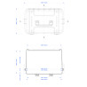 Dimensions de la valise étanche BAGAMAX PNR-400