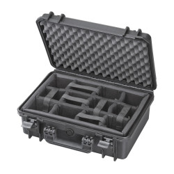 Valise étanche BAGAMAX PNR-430 coloris noir avec diviseurs rembourrés
